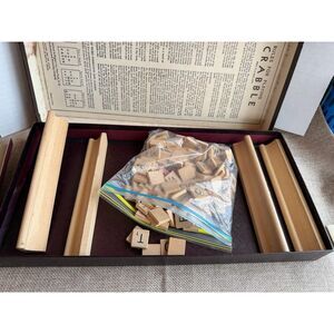 1949–53 Scrabble Selchow & Righter NY Complete 100 Tiles Pre-MB Era